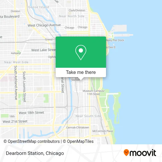 Dearborn Station map