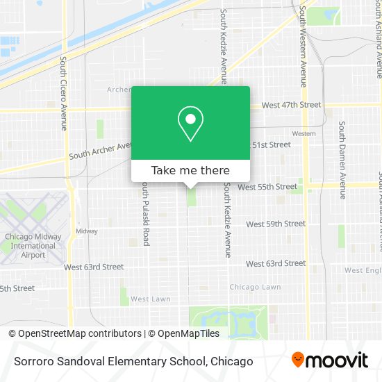 Mapa de Sorroro Sandoval Elementary School