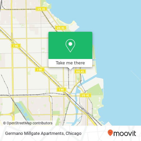 Mapa de Germano Millgate Apartments