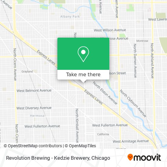 Revolution Brewing - Kedzie Brewery map