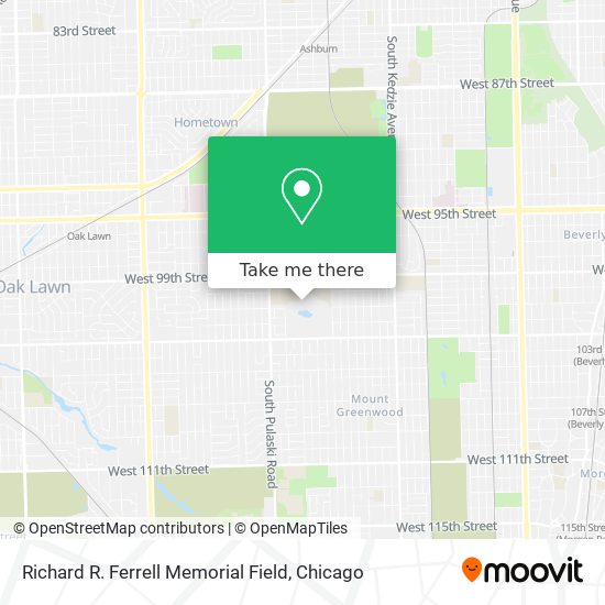 Richard R. Ferrell Memorial Field map