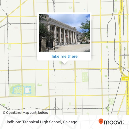 Mapa de Lindblom Technical High School