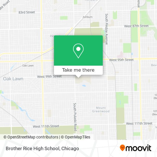 Brother Rice High School map