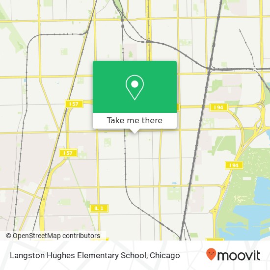 Mapa de Langston Hughes Elementary School