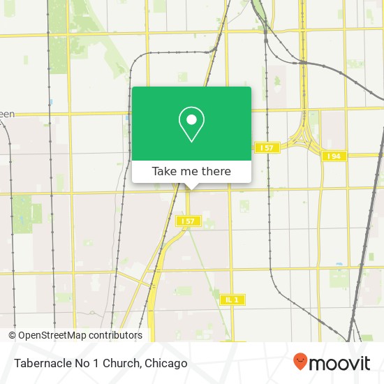 Tabernacle No 1 Church map