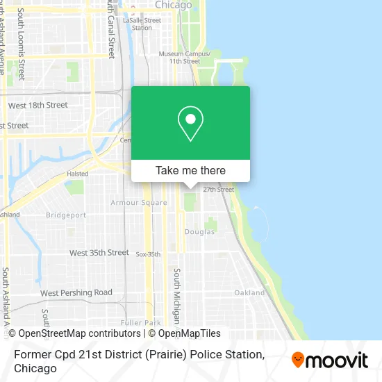 Former Cpd 21st District (Prairie) Police Station map