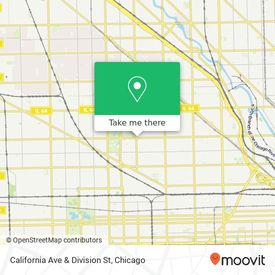 California Ave & Division St map
