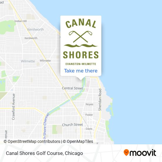 Canal Shores Golf Course map