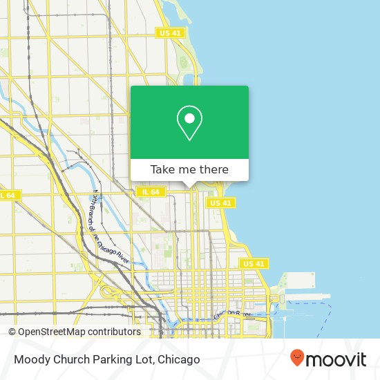 Mapa de Moody Church Parking Lot