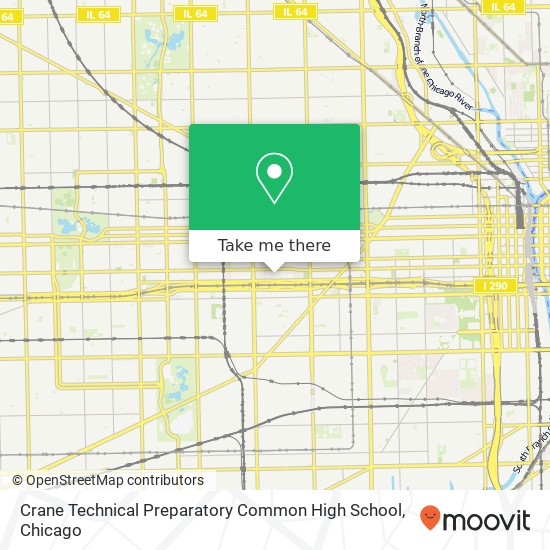 Mapa de Crane Technical Preparatory Common High School
