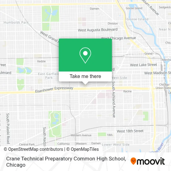 Crane Technical Preparatory Common High School map