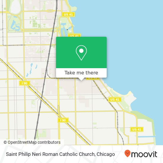 Saint Philip Neri Roman Catholic Church map