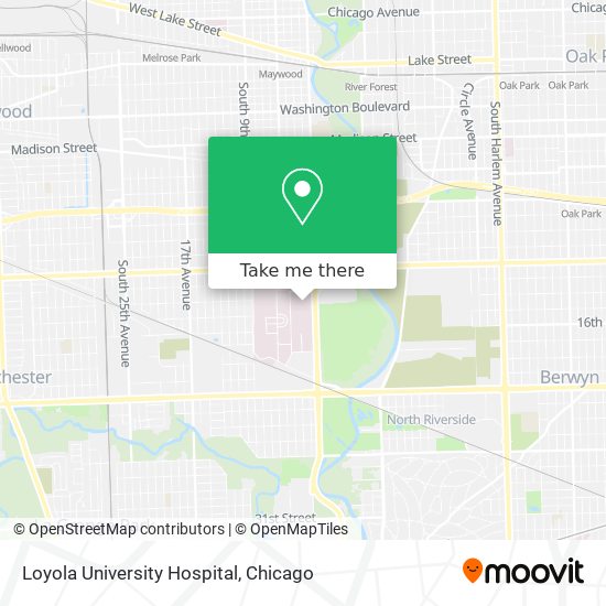 Mapa de Loyola University Hospital
