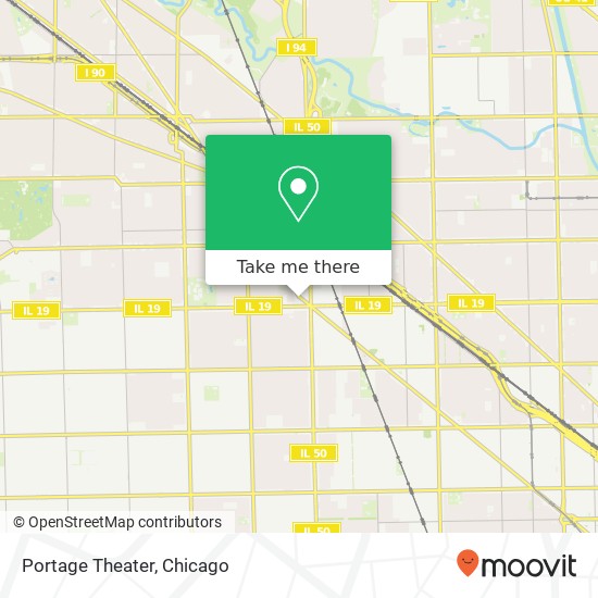 Portage Theater map