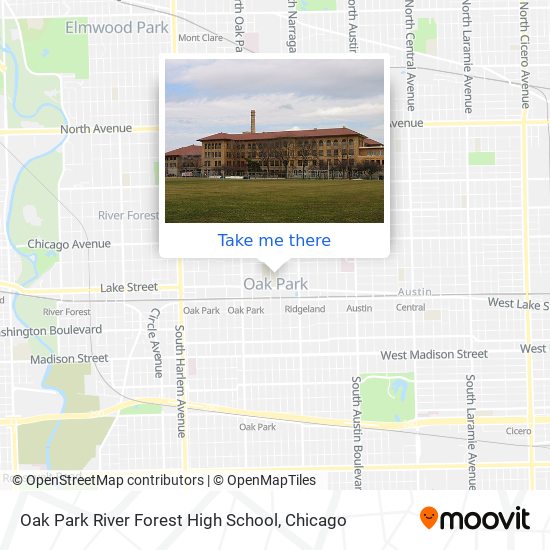Mapa de Oak Park River Forest High School