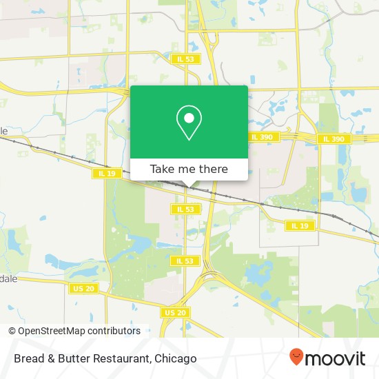 Mapa de Bread & Butter Restaurant