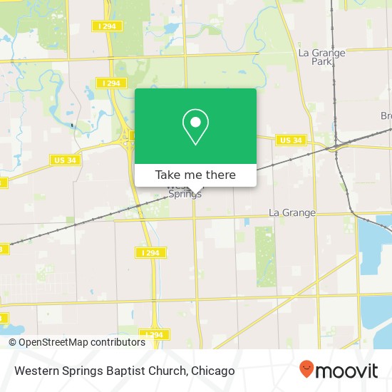 Mapa de Western Springs Baptist Church