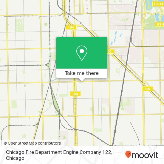 Chicago Fire Department Engine Company 122 map