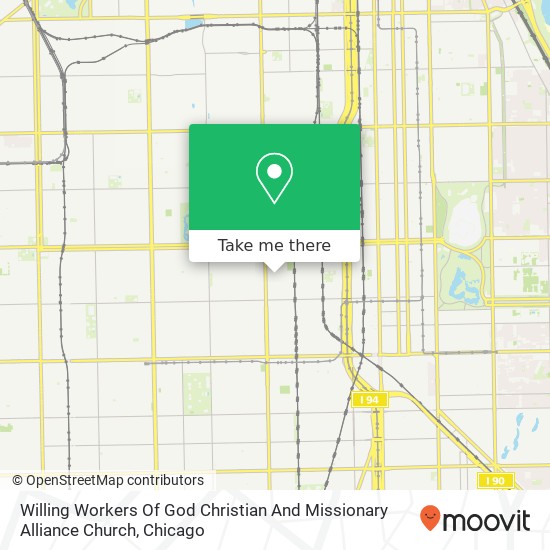 Willing Workers Of God Christian And Missionary Alliance Church map