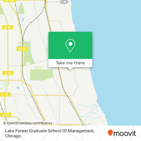 Lake Forest Graduate School Of Management map