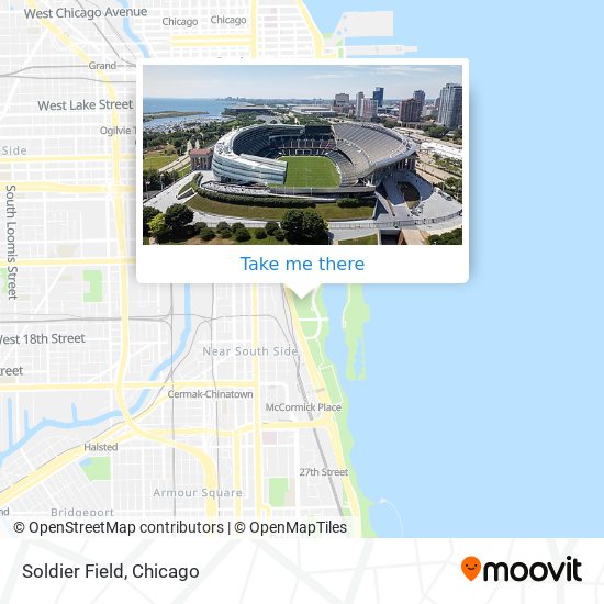 Soldier Field map