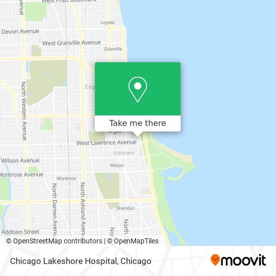Chicago Lakeshore Hospital map