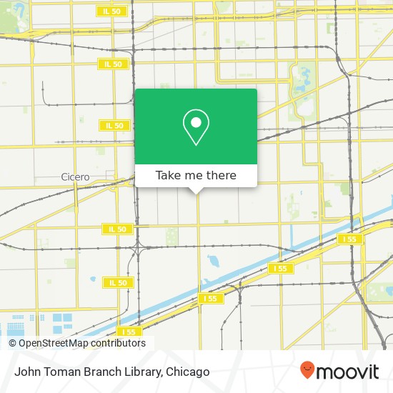 Mapa de John Toman Branch Library