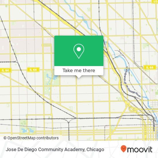 Jose De Diego Community Academy map