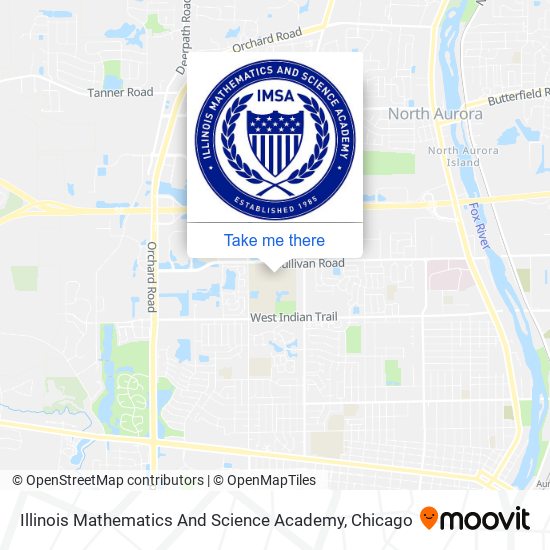 Illinois Mathematics And Science Academy map