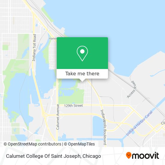 Calumet College Of Saint Joseph map