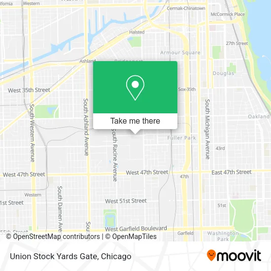Mapa de Union Stock Yards Gate