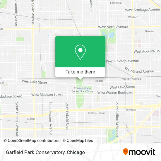Garfield Park Conservatory map
