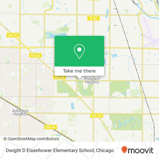 Mapa de Dwight D Eisenhower Elementary School