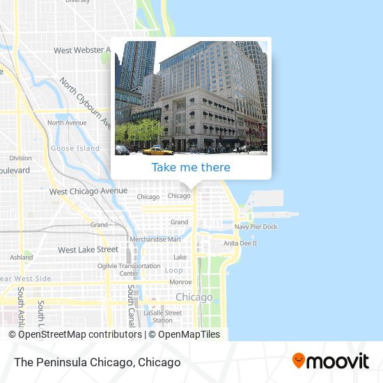 The Peninsula Chicago map
