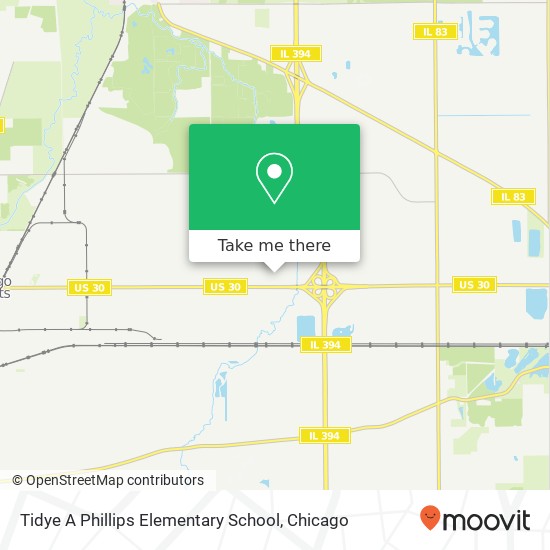 Tidye A Phillips Elementary School map