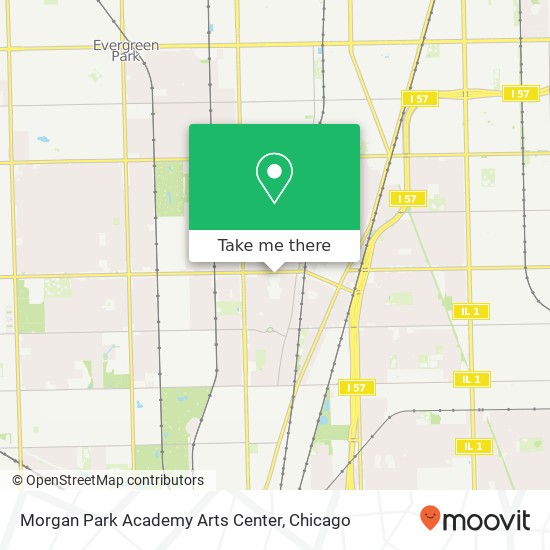 Morgan Park Academy Arts Center map