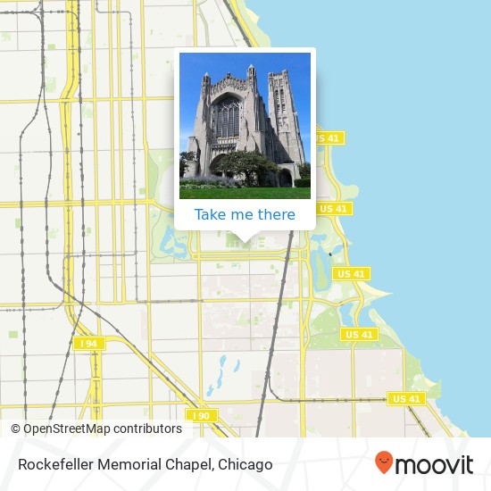 Rockefeller Memorial Chapel map