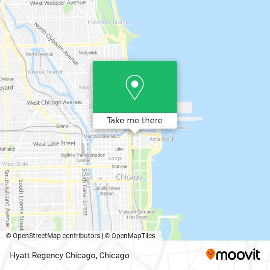Mapa de Hyatt Regency Chicago