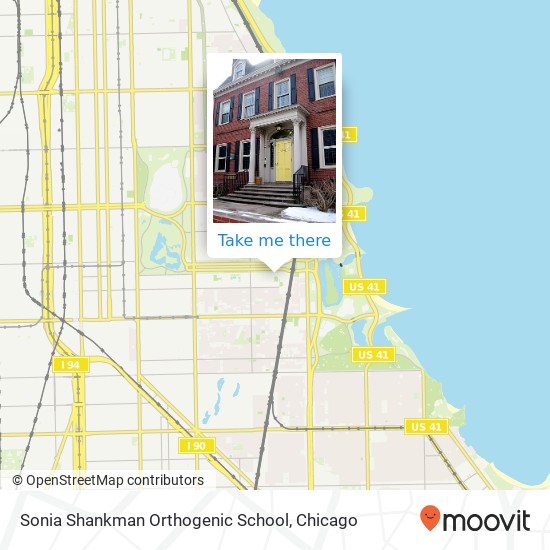 Mapa de Sonia Shankman Orthogenic School