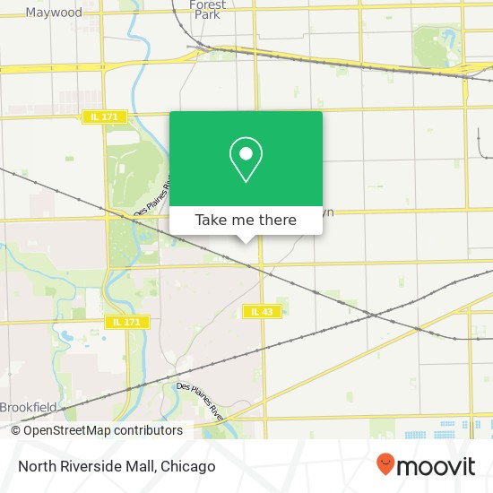 Mapa de North Riverside Mall