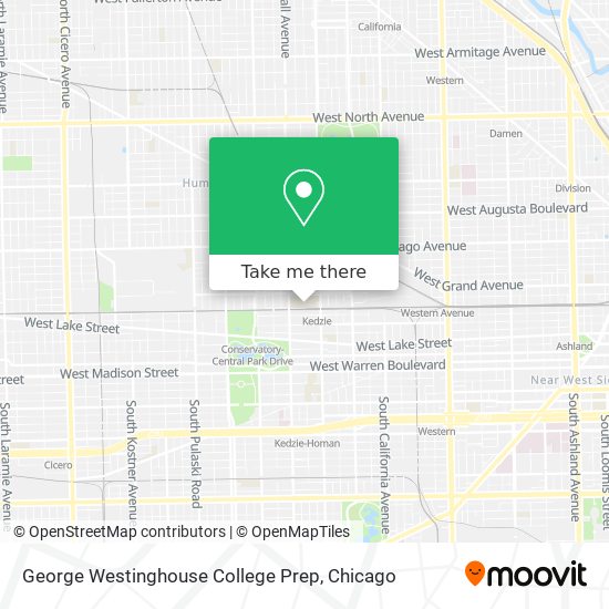 George Westinghouse College Prep map