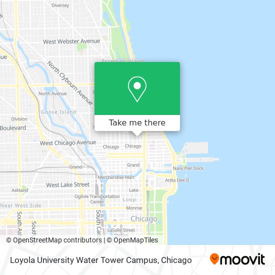 Mapa de Loyola University Water Tower Campus