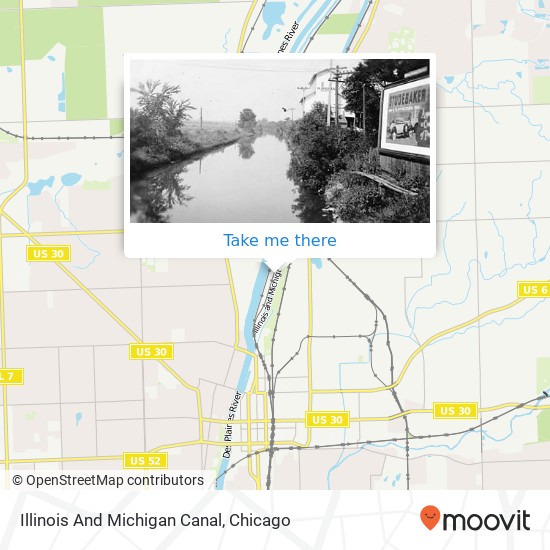 Mapa de Illinois And Michigan Canal