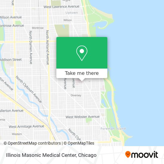 Illinois Masonic Medical Center map