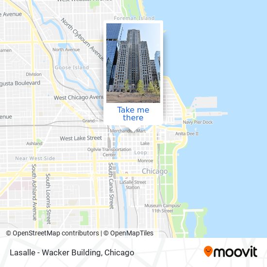 Mapa de Lasalle - Wacker Building