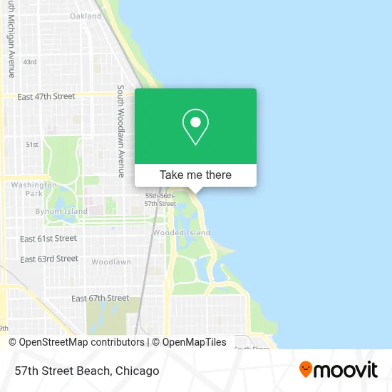 57th Street Beach map