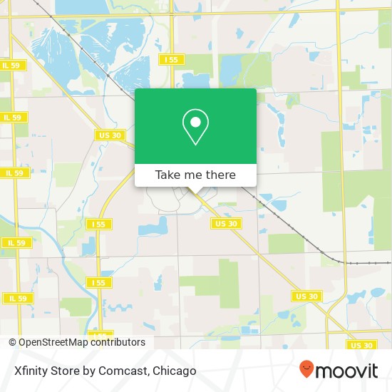 Mapa de Xfinity Store by Comcast