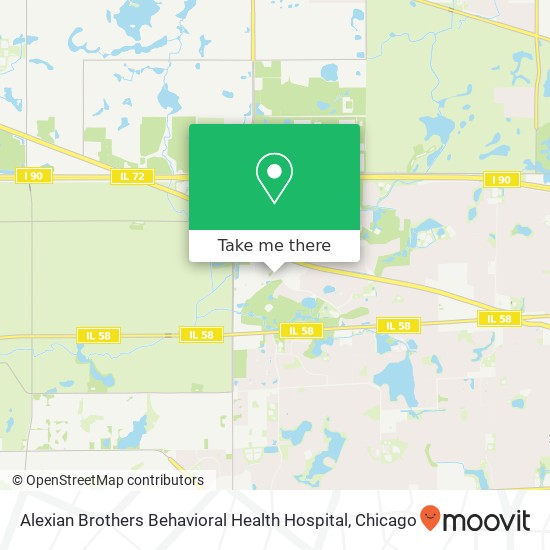Alexian Brothers Behavioral Health Hospital map