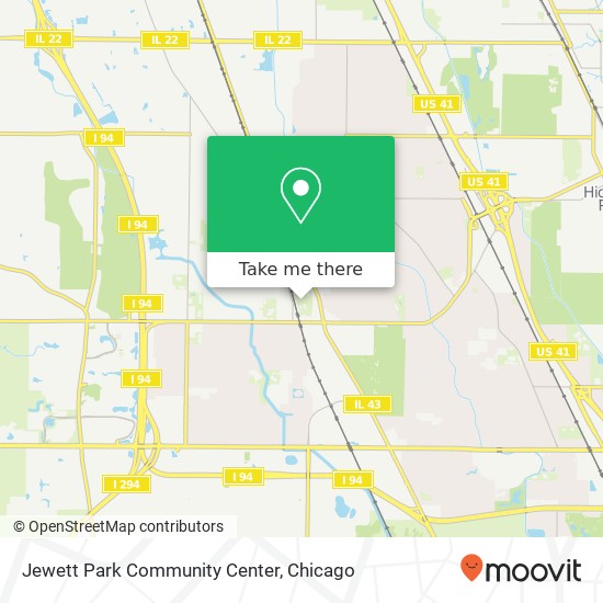 Mapa de Jewett Park Community Center