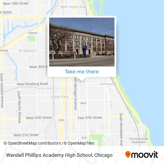 Wendell Phillips Academy High School map